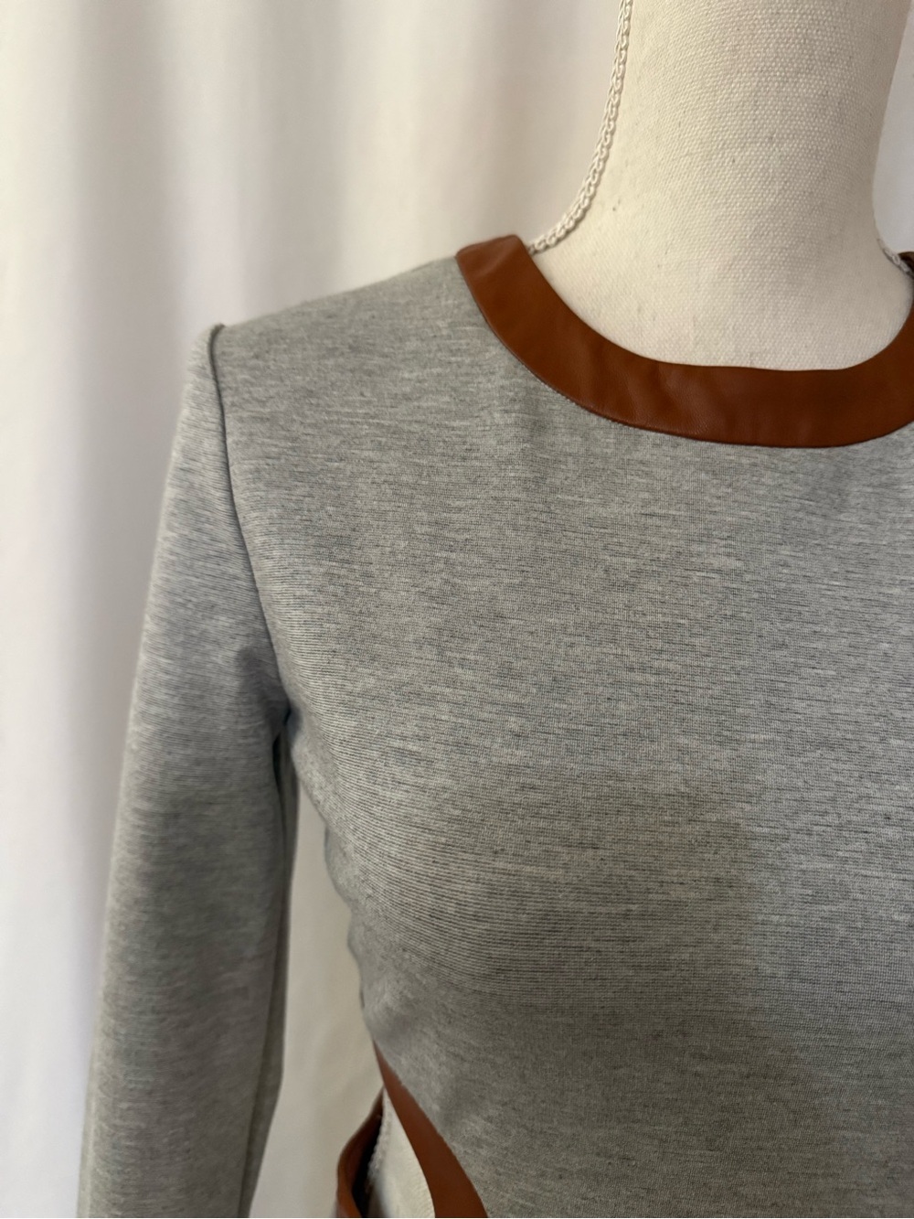 STAUD Dolce Cut Out Jersey Bodycon Mini Dress Size S - Picture 7 of 10